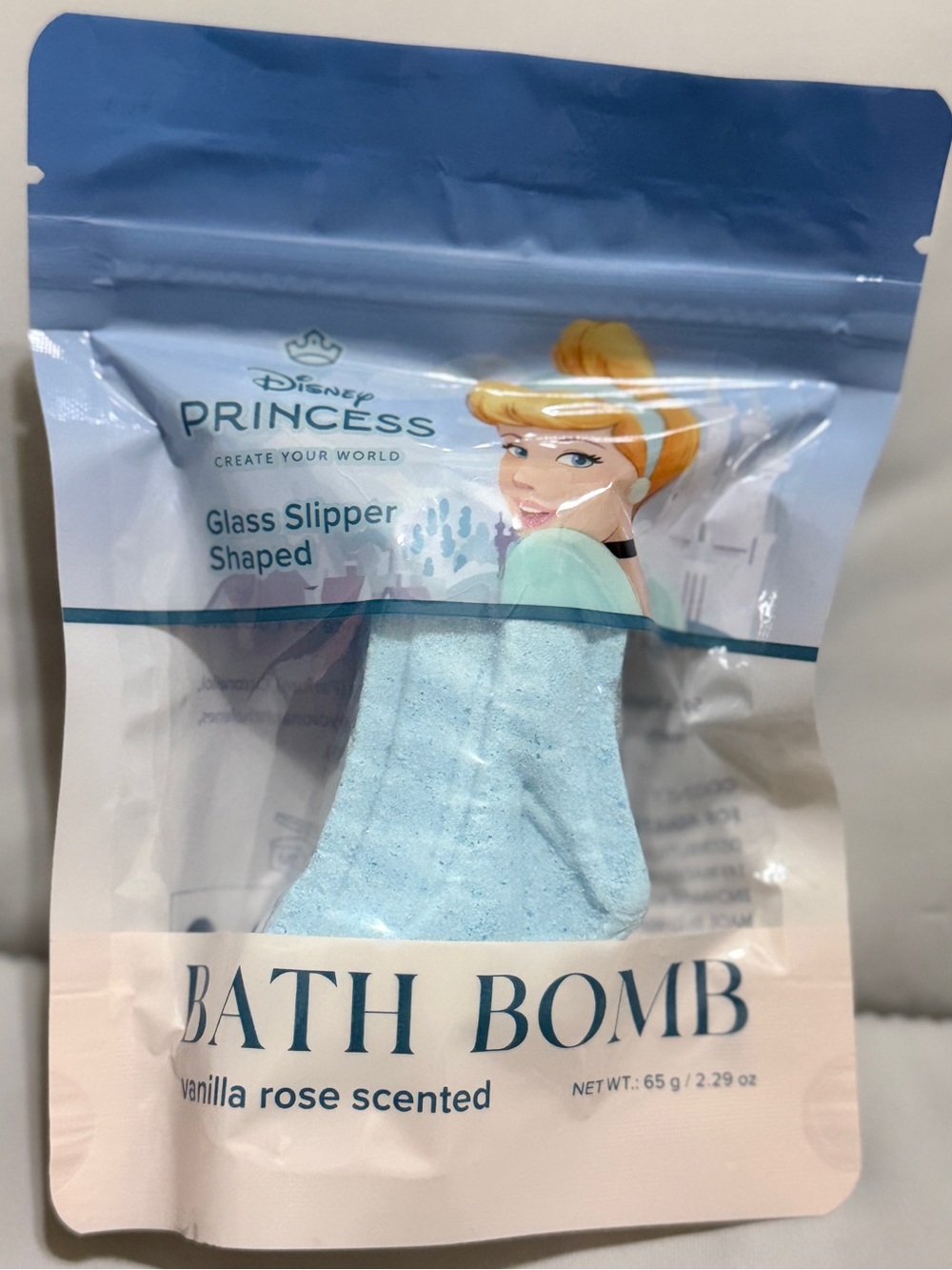 💜 Disney Princess Cinderella Vanilla Rose Scented Bath Bomb